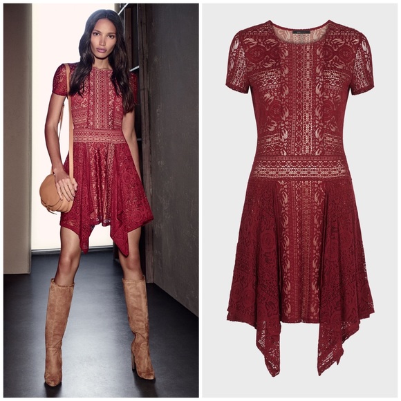 BCBG MaxAzria “Aileen” floral lace dress - Picture 1 of 3